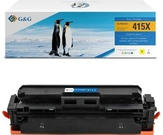 G&amp;G suderinamas toneris su HP W2032X, NT-PH2032XFY, HP 415X, geltonas, 6000s, didelės talpos