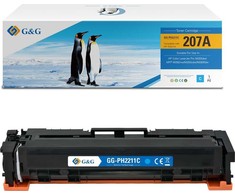 „G&amp;G suderinamas toneris HP W2211A, NT-PH2211C, HP 207A, mėlynas, 1250 lapų“
