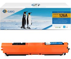 Su G&amp;G suderinami dažai su HP CE311A, NT-CH311FC-A, HP 126A, žalsvai mėlyna, 1000s