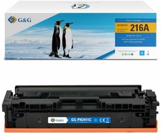 Suderinamas su G&amp;G tonerio kasetėmis HP W2411A, NT-PH2411C, HP 216A, žydra, 850s