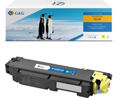 Su G&amp;G suderinami dažai su Kyocera TK5140Y, NT-FKTK5140Y, geltona, 5000s