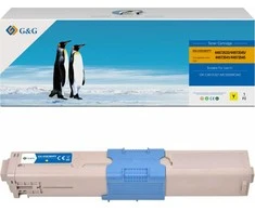 Su G&amp;G suderinami dažai su OKI 44973533, NT-COC301FY, geltona, 1500s