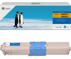 Su G&amp;G suderinami dažai su OKI 44469724, NT-COC510FC, žalsvai mėlyna, 5000s