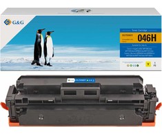 G&amp;G suderinamas toneris su Canon 046HY, NT-PC046XY, geltonas, 5000s, didelės talpos