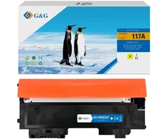 G&amp;G suderinamas toneris su HP W2072A, NT-PH2072Y, HP 117A, geltonas, 700s