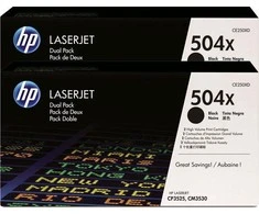 Hewlett Packard (HP) HP CE250XD No.504A Dual Pack Juodas Cartridge (CE250XD) EOL