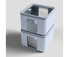 Tontarelli QUADRO Rinkinys pojemników, mėlyna