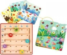 Tooky Toys Tooky Toy Medinė Žaidimų Rinkinys Skaičiavimo Mokymuisi su Gyvūnais
