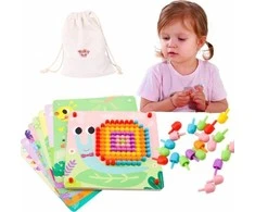 Tooky Toys Tooky Toy Dėlionė su Smeigtukais Kūrybingoms Vaikams