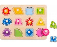 Dėlionė Tooky Toys Žaislų žaislų galvosūkis Montessori mokymosi figūros su kaiščių figūromis