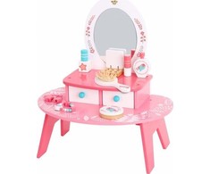 Tooky Toys Medinis kosmetinis staliukas rožinis TOOKY TOY