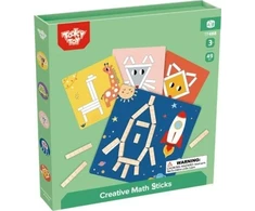 Tooky Toys Tooky Toy Medinės Magnetinės Kaladėlės Su Galvosūkiais 49 vnt.