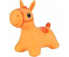 Tootiny Hoppimals guminis megztinis Džemperis vaikams su pompa HORSE oranžinė.