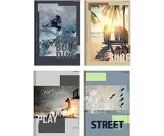 Top 2000 Brulion A5/96K Kraft Plakatas (5szt) TOP2000