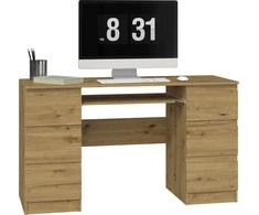 Top E Shop Rašomasis stalas Topeshop Kuba Rudas 130 cm x 51 cm