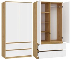 Top E Shop MALWA SS-90 spinta, ąžuolo/baltos spalvos