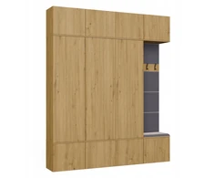 Top E Shop HAGA IV 3SZ1W Wardrobe – Artisan Oak