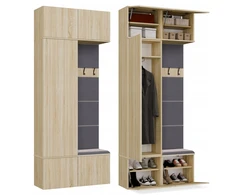 Top E Shop Topeshop Spinta + Kabykla HAGA II/1Sz1W Sonoma Oak