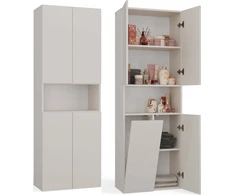 Top E Shop BATHROOM CABINET NEL DK 1K BASKET CASMERE COLOUR