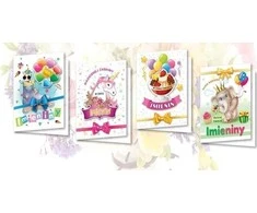 Top Graphic B6 Carnet su MIX vaikų vardų lipdukais (10vnt.)