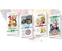 Top Graphic Karnet DL De Lux. Auksinis 18 MIX Gimimo diena (10vnt.)