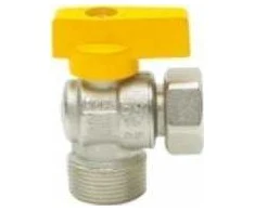 Top-Therm 3/4" kampinis dujų vožtuvas, laisva veržlė / išorinis sriegis, MOP 5