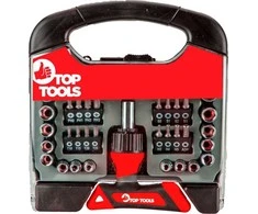 Antgaliai atsuktuvui su laikikliu Top Tools, 16 vnt.
