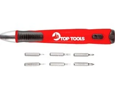 Antgaliukų rinkinys TOP TOOLS 7 vnt. (25 mm ilgio, 1/4" kvadratinė pavara)