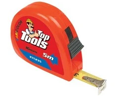 Ruletė (plieninė) su fiksatorium Top Tools 5m