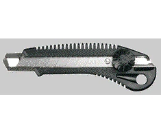Peilis TOP TOOLS su fiksuojama 18 mm geležte