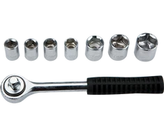 Raktas galvutėms TOP TOOLS 3/8" (8 vnt. rinkinys)