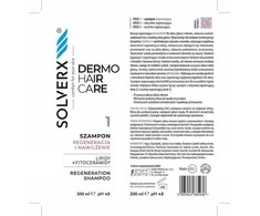 Topa SOLVERX Dermo Hair plaukų šampūnas regeneruoja ir drėkina 250 ml