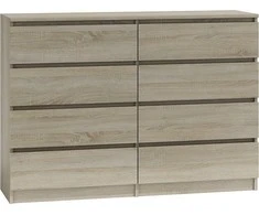 Top E Shop Komoda - Topeshop M8 140 Sonoma, Balta