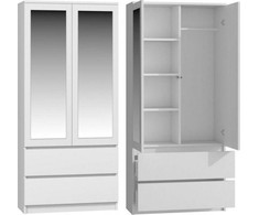 Biuro spinta, 90x40x140 cm, plienas, pilka | Varle.lt