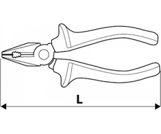 Universalios replės TOPEX 200 mm