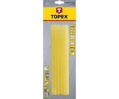 Klijų lazdelės TOPEX 11 mm x 250 mm (12 vnt., geltonos)