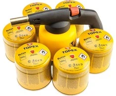 Lampa Dujinis degiklis Topex 44E148 su 6 dujų indeliais