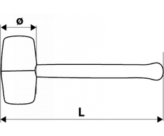 Plaktukas Topex, 290mm