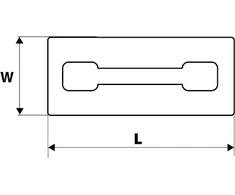 Paca 4 mm guminė mentelė, 260 x 130 mm