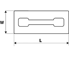 Paca Mentelė su kieta kempine 260 x 130 mm