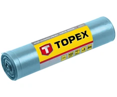 Šiukšlių maišai TOPEX 80L (60x90cm) mėlyni, 5 vnt.