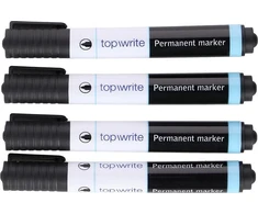 Topwrite - Permanentinis žymeklis 4 vnt. (juoda)
