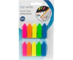 „Topwrite“ – indeksavimo skirtukai / lipnūs lapeliai su rodyklėmis, 300 vnt.