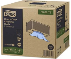 Tork 530279 - Neaustinė valymo šluostė dalimis, daugkartinio naudojimo, mėlyna - 105 vnt.