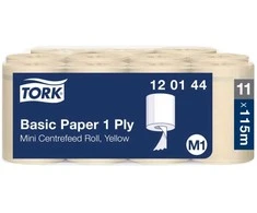 Popieriniai rankšluosčiai Tork 120144, 1 sluoksnio