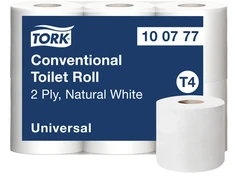 Tualetinis popierius Tork Universal T4 2 sluoksnių 45 m 100777 42 ritinėliai/dėžutėje Nebalintas 353x118x198 mm (42 ritinėliai)