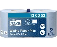 Tork Tork - Popieriaus valymas, mažas vaidmuo, 2 sluoksnis, priemoka - mėlyna