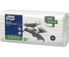 Virtuvinės šluostės TORK W4, baltos, 75 vnt. 473179