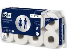 Tork Tork – įprastas minkštas tualetinio popieriaus ritinys, baltas, 2 sluoksnių – pažangus
