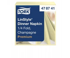 Tork Tork LinStyle – aukščiausios kokybės vakarienės servetėlės – šampanas